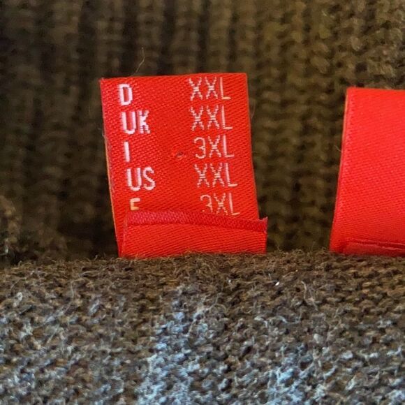 𝅺women’s Esprit shawl collar grey sweater knit cotton Size L - Picture 5 of 5